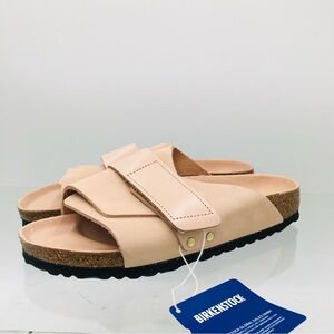 Birkenstock Kyoto Slides New Beige Nubuck/ Leather Women’s 38